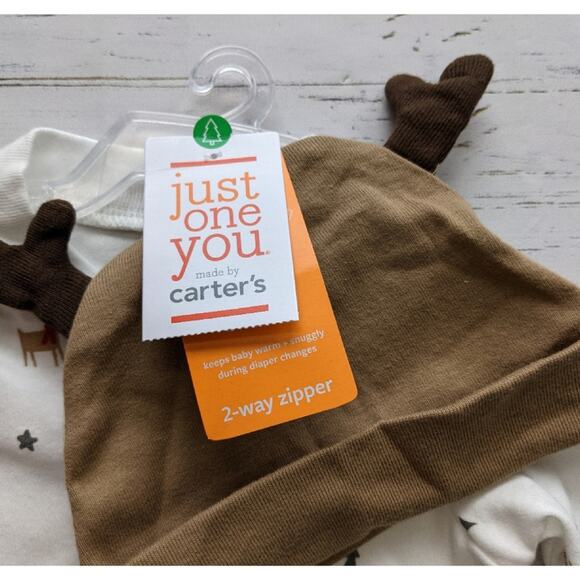 Carter's Christmas Infant Girl Footie Bundle sz 3M - Picture 4 of 5